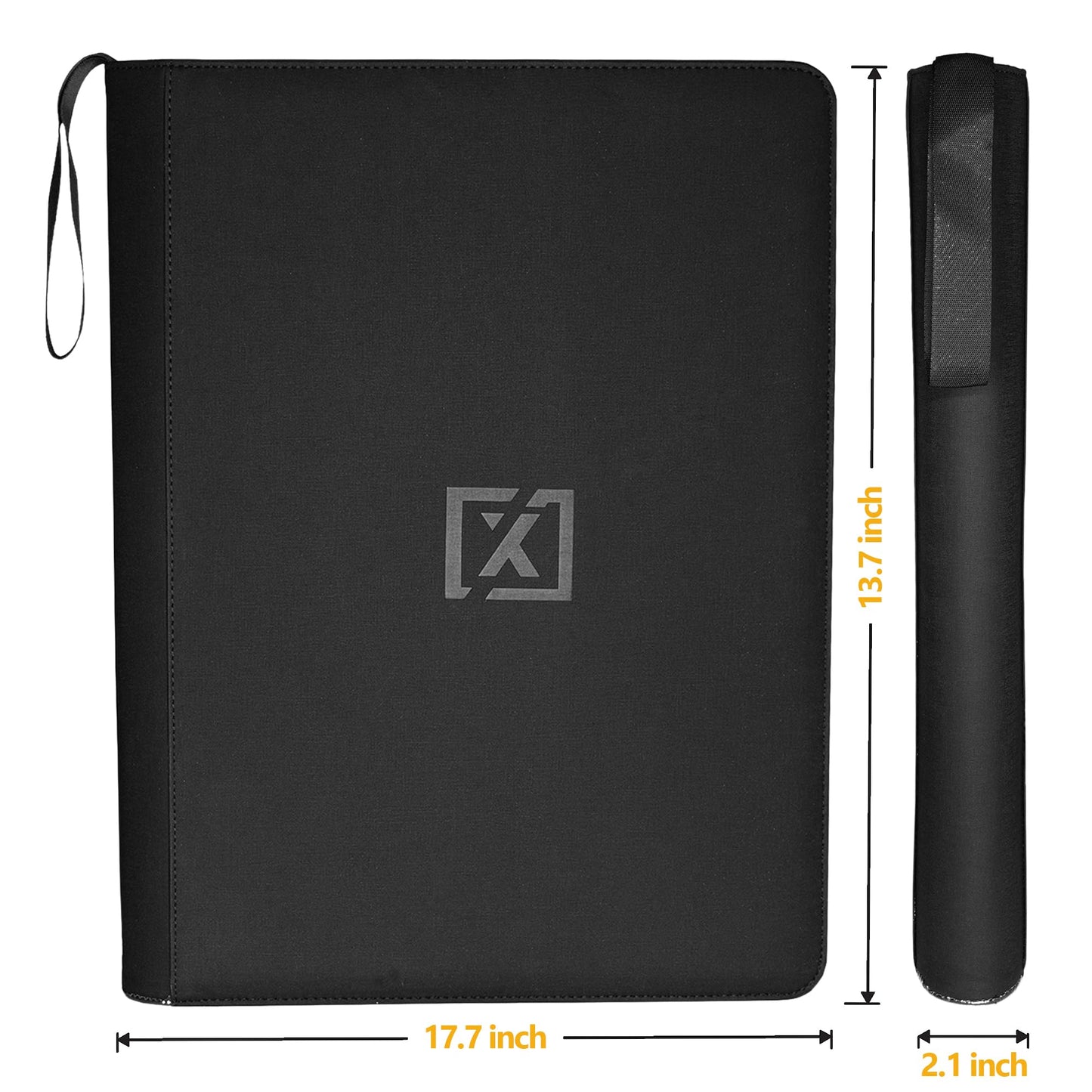 Jumbo 16-Pocket Card Binder – Holds 1000+ Cards | Includes 200 Sleeves | Fits TCG, Sports, MTG