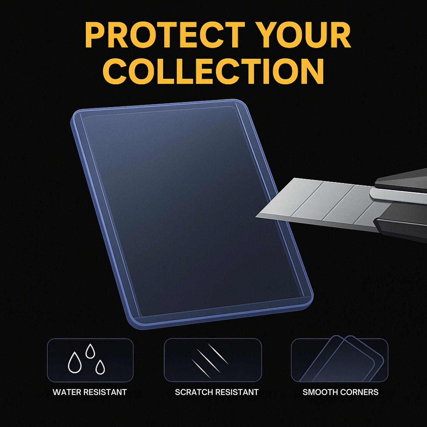 X PRO 3" x 4" Toploader and Soft Sleeve Combo, 100 Ct. Toploader, 100 Ct. Soft Sleeve | 3" x 4" Baseball Card Protectors | Trading Card Holder