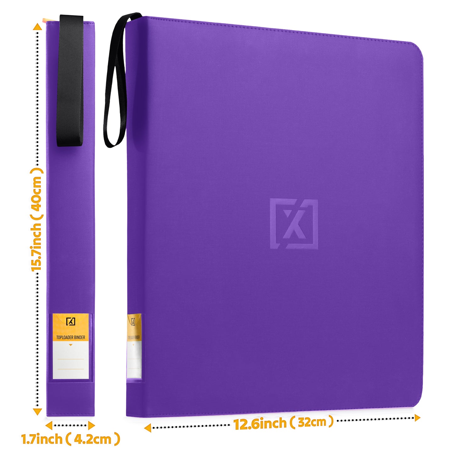 Purple Toploader Binder – Holds 252 Toploaders | 20 Toploaders Included