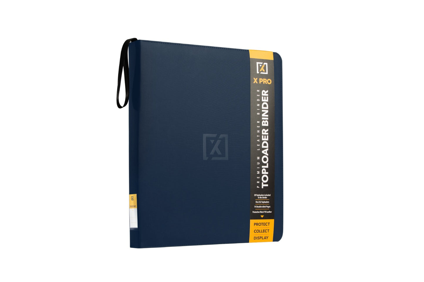 Blue Toploader Binder – Holds 252 Toploaders | 20 Toploaders Included