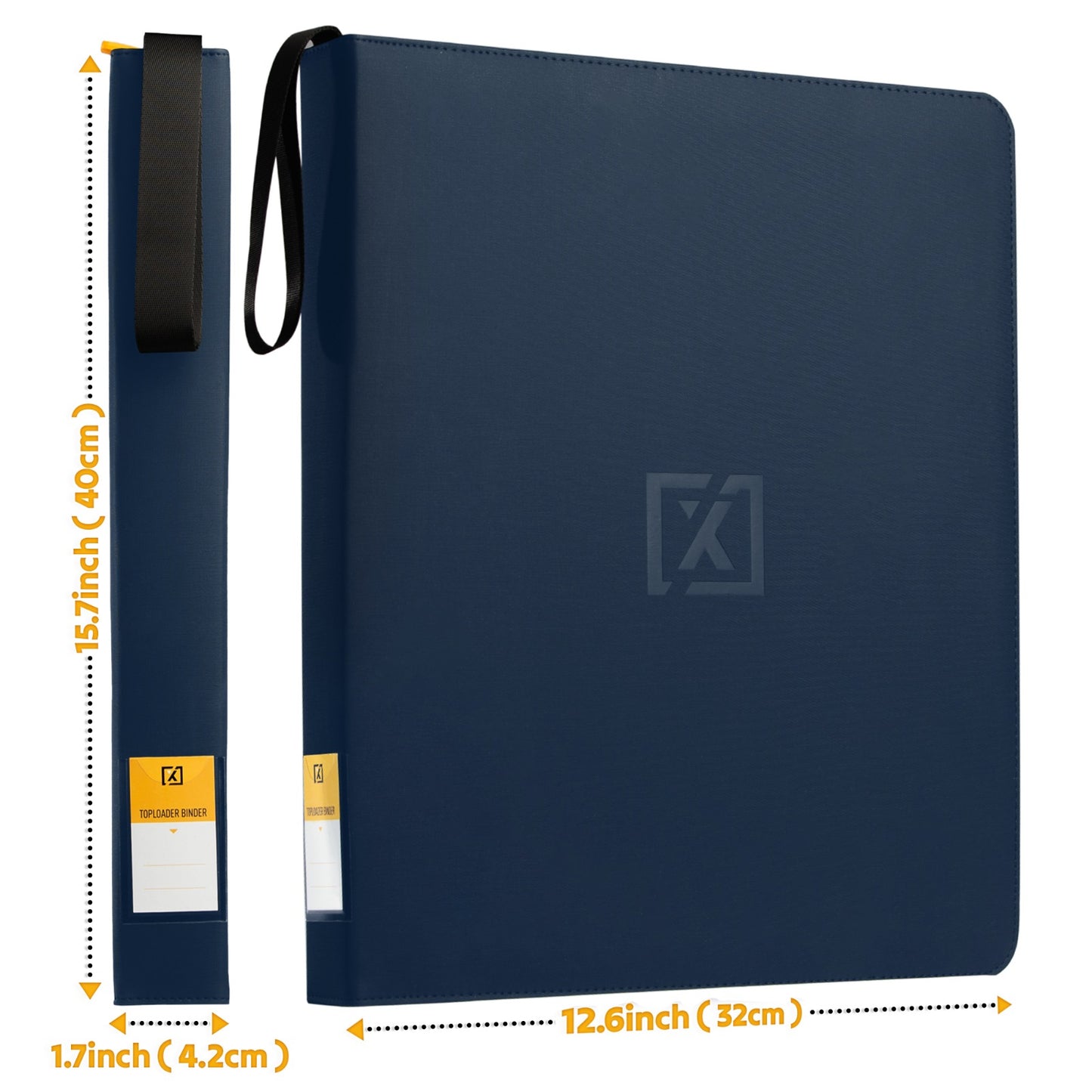 Blue Toploader Binder – Holds 252 Toploaders | 20 Toploaders Included