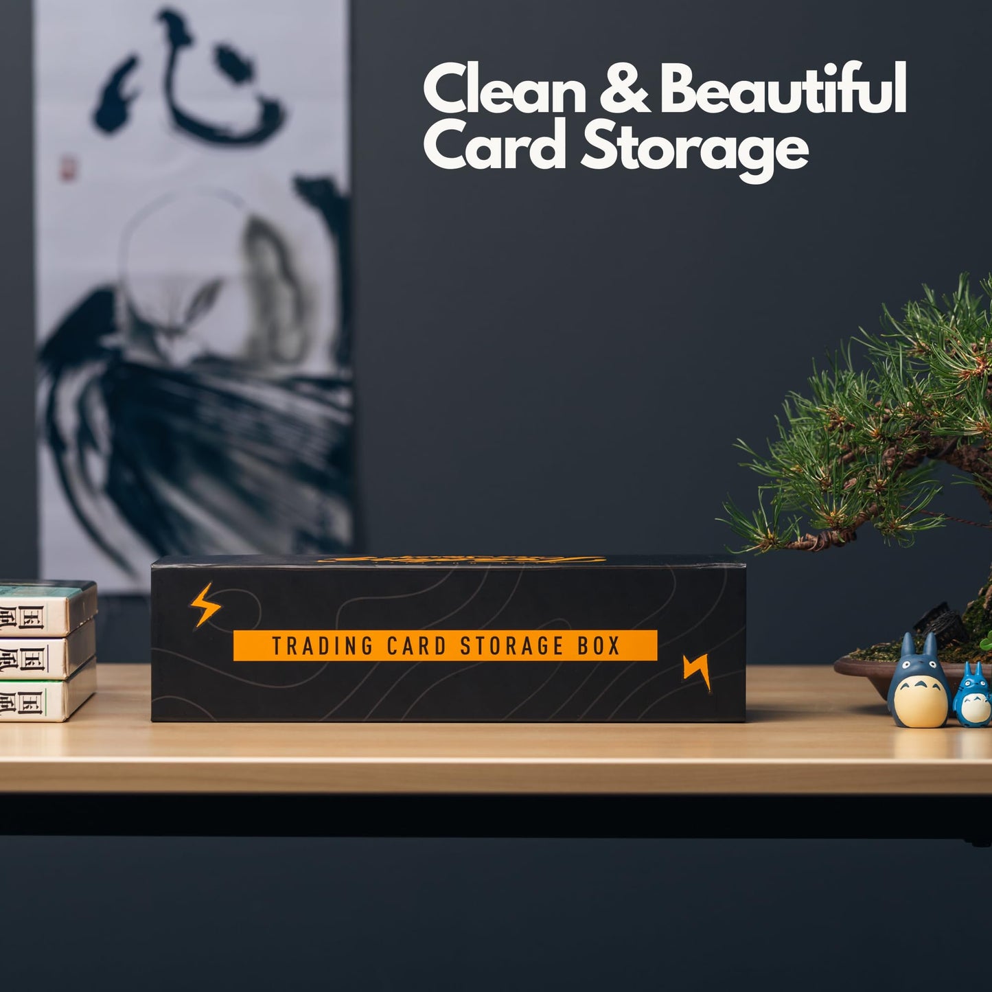 Easy Fold Trading Card Storage Box - 3 PACK, Fits 800 Cards, 200 Toploaders, or 50 One Touch | Magnetic Lid, Comes with Labels