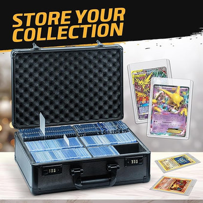 Trading Card Hard Carry Case - Holds 600 Toploaders / 150 Magnetic Holders / 2700 Sleeved Cards