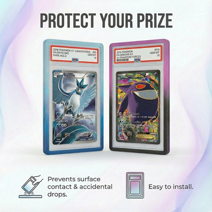 X PRO PSA Slab Protector - 12 Pack PSA Slab Guards - 4 Elemental Gradient Colors Included - Durable TPU Bumper Guards - Stackable & Secure Graded Card Guard