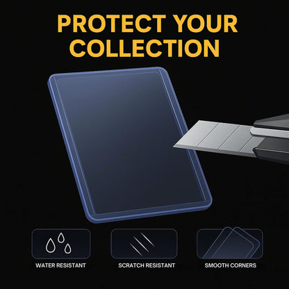 X PRO 3" x 4" Toploader and Soft Sleeve Combo, 100 Ct. Toploader, 100 Ct. Soft Sleeve | 3" x 4" Baseball Card Protectors | Trading Card Holder
